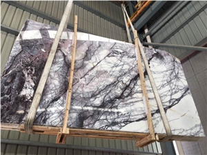 Afyon Violet Marble Slabs & Tiles, Lilac White Marble for Floor/Wall Tiles