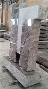 Ocean Wave L Style Tombstone & Monument