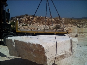 Minoan Sunshine, Greece White Limestone Block