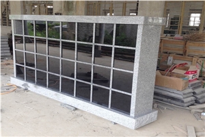 Absolute Black Granite Columbarium, Cemetery Cremation Columbarium Design for Urns