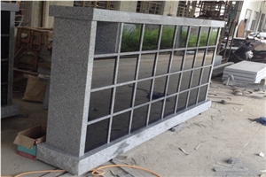 Absolute Black Granite Columbarium, Cemetery Cremation Columbarium Design for Urns