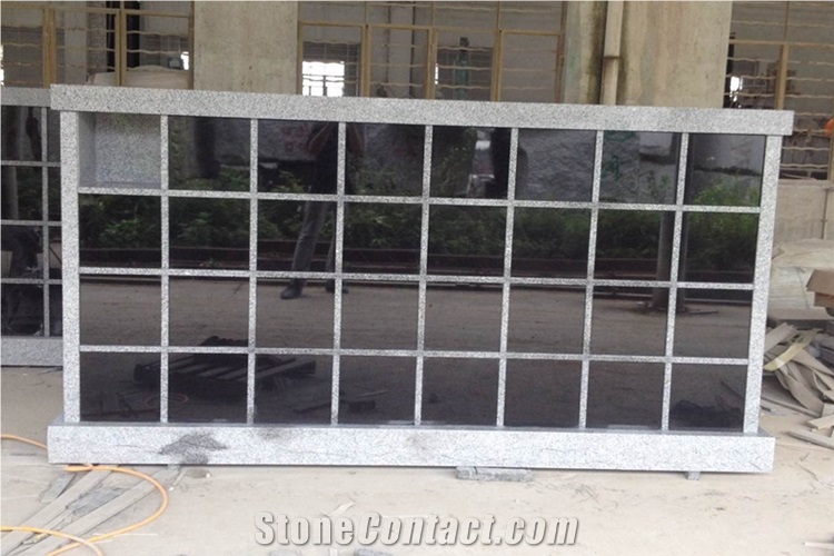 Absolute Black Granite Columbarium, Cemetery Cremation Columbarium Design for Urns