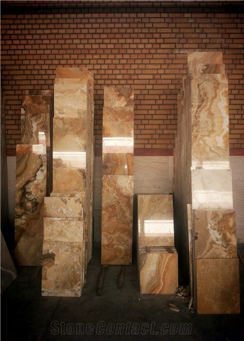 Amber/Honey Onyx Slabs & Tiles, Multicolor Onyx Slabs & Tiles