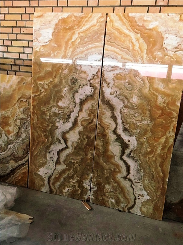 Amber/Honey Onyx Slabs & Tiles, Multicolor Onyx Slabs & Tiles