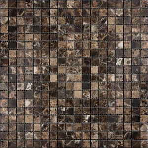 Mosaic Adriatica M022-15p (M022-Fp) Emperador Dark Marble