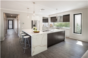Trascenda Collection- Calacatta Gold Marble Countertops