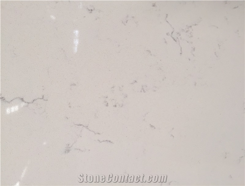 Carrara White, Marble Look, Artificial/Engineered Quartz Stone/Slabs, 2cm,3cm, Gt8112