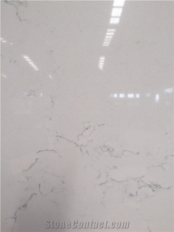 Carrara White, Marble Look, Artificial/Engineered Quartz Stone/Slabs, 2cm,3cm, Gt8112