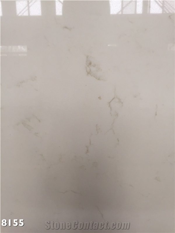 Carrara White, Marble Look, Artificial/Engineered Quartz Stone/Slabs, 2cm,3cm, Gt8115