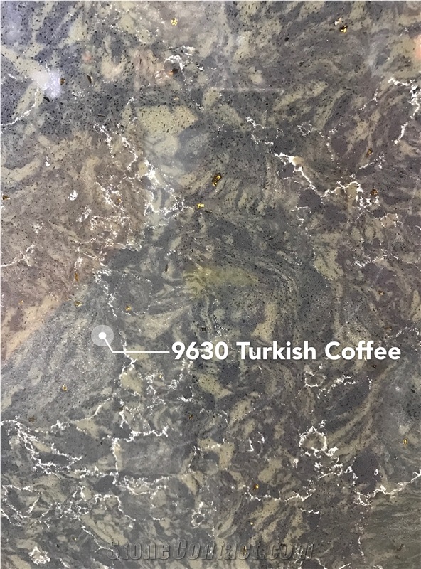 Marble Look Artificial/Engineered Quartz Stone Slabs,Cambria Color, Brown, Black, Gold, 2cm,3cm,Gt9630
