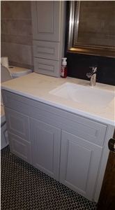 White Quartz Stone Vanity Tops