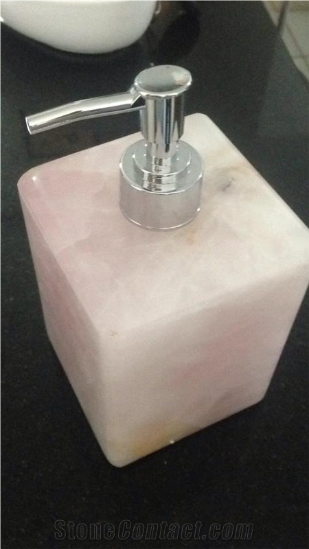 Marmo Onyx White Bath Accessories, Dispenser