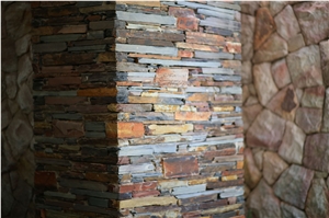 Rich Autumn Wall Cladding Stones, Masonry Building Stones
