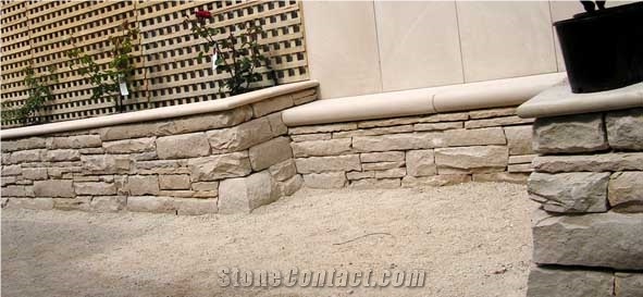 Colebrook Sandstone Wall and Capitals