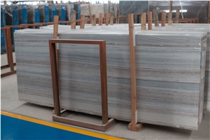 Blue Palissandro Marble Slabs, Crystal Wood Marble, China Wooden Grain Marble,Crystal Blue Marble with Brown Veins