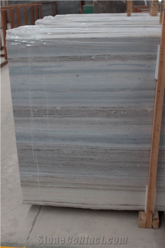 Blue Palissandro Marble Slabs, Crystal Wood Marble, China Wooden Grain Marble,Crystal Blue Marble with Brown Veins