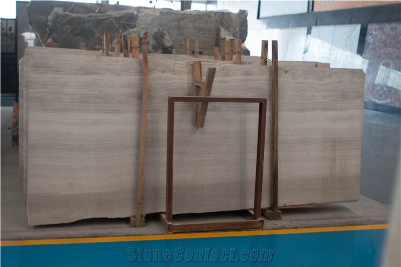 White Wooden a Grade Honed Marble Slabs,Wooden Marble, White Wood Grain Marble, Wooden Vein White Marble Honed Slabs, Flooring Tiles