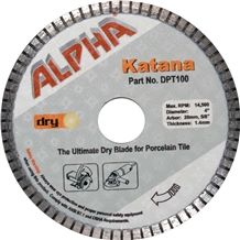 4" and 4.5" Alpha Katana Dry Cutting Diamond Blade