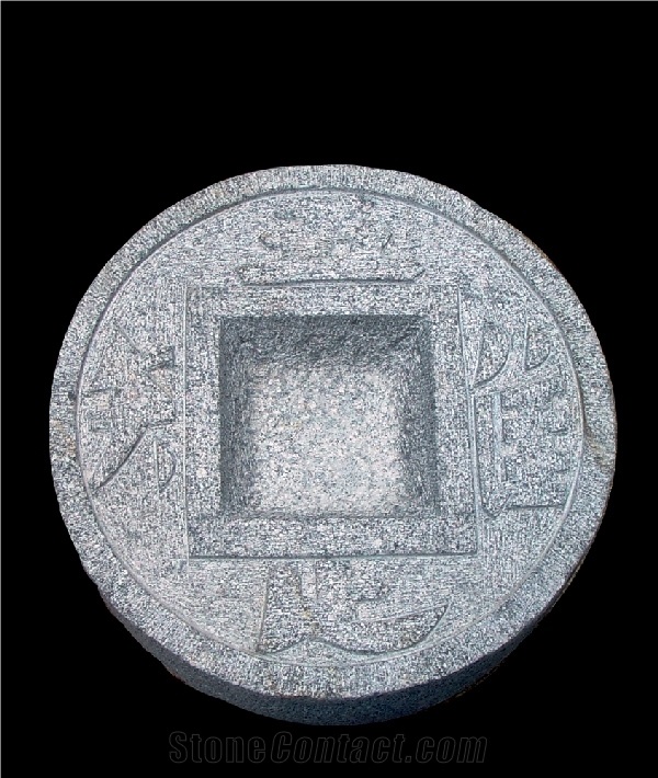 Chisoku Bachi Granite Gray Dia 36cm
