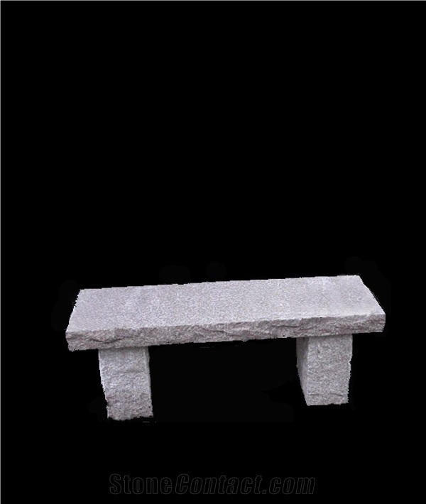 Grey Granite Garden Bench