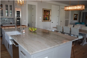 Sea Pearl Quartzite Kitchen Island Top