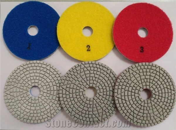 White Resin 3 Step Polishing Pads