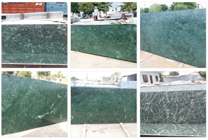 Rajasthan Green Marble Slabs, Indian Green Marble