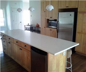 3cm Arctic White from Q Quartz Kitchen Countertop