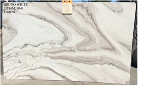 Bruno White Quartzite Slabs