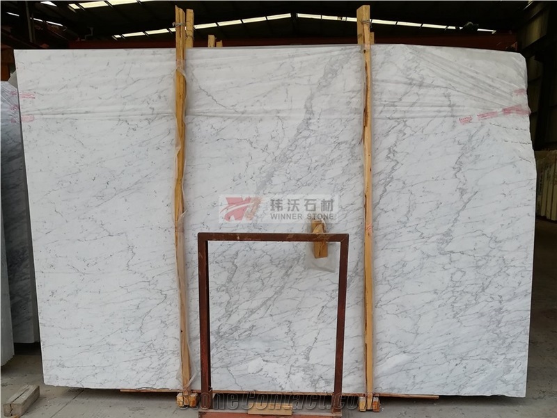 Italian Bianco Carrara Extra White Marble Tiles and Slabs