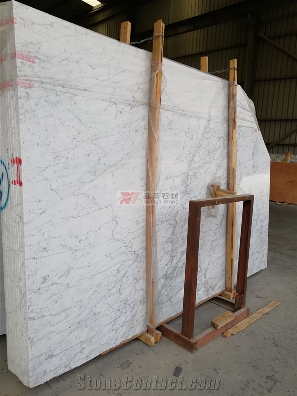 Italian Bianco Carrara Extra White Marble Tiles and Slabs