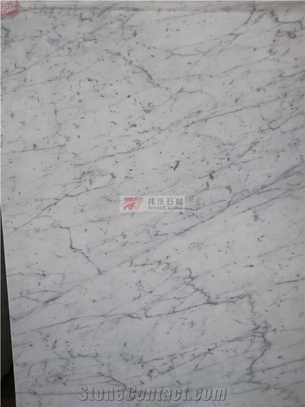 Italian Bianco Carrara Extra White Marble Tiles and Slabs