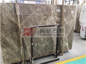 Turkish Light Brown Emperador Marble Slab Countertop