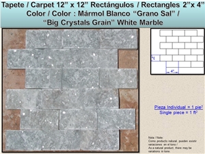 Split Face Marble and Travertine Mosaic