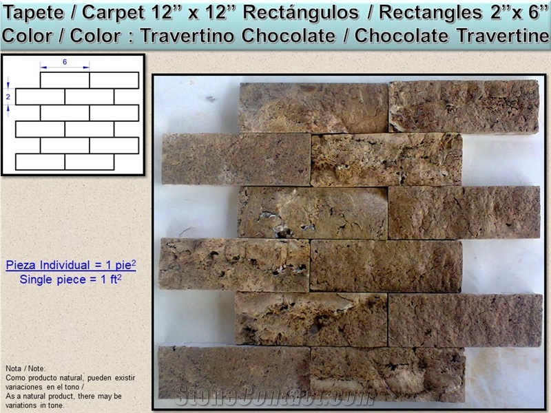 Split Face Marble and Travertine Mosaic