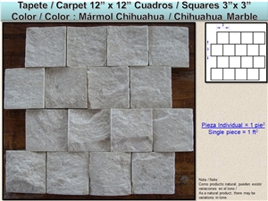 Split Face Marble and Travertine Mosaic