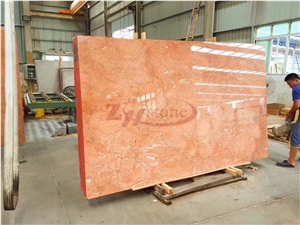 Polished Diana Rosa Marble Tile Slabs Skirting