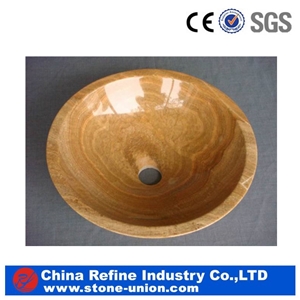Beige Onyx Basin New Designer Stone Sink Onyx Hexagon Sink &Lighting Onyx Stone Wash Basin