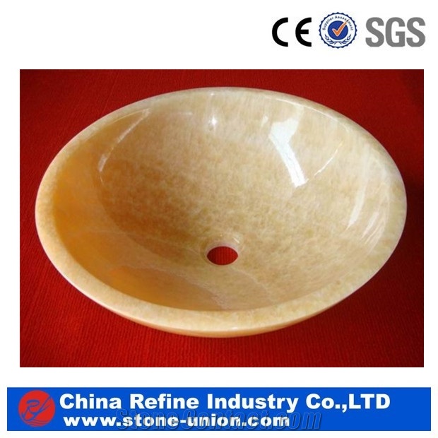 Beige Onyx Basin New Designer Stone Sink Onyx Hexagon Sink &Lighting Onyx Stone Wash Basin