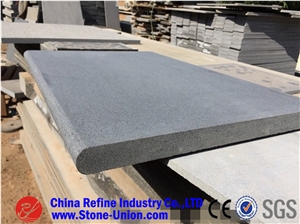 Black Blue Stone Swimming Pool Coping,Bullnose Pool Coping Paving, Pool Edge,Drop Face Pool Coping,Bluestone Swimming Pool Coping Tiles
