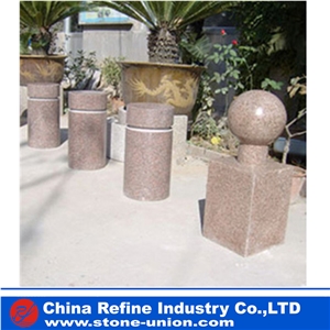 Car Barrier Parking Stone,Parking Curbs for Landscaping Stone,Granite Car Barrier Parking Stone, Grey Granite Parking Stone,Car Parking Bollards