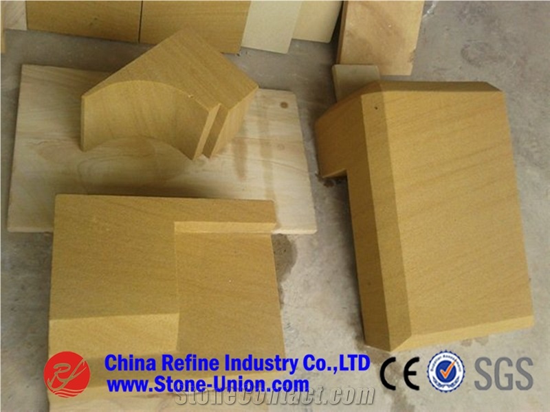 Cheaper Golden Sandstone Mushrooms&Mushroom Stone Splitter,Decorative Stone Wall Panel,Sichuan Natural Split Sandstone Walling Mushroom