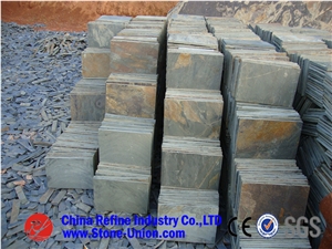 Cheaper Grey White Slate ,Mixed Colors Slate Tiles,Light Grey Slate Tile,Rusty Slate Wall Tiles ,Slate Floor Covering ,Slate Pattern on Mesh