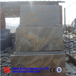 Cheaper Grey White Slate ,Mixed Colors Slate Tiles,Light Grey Slate Tile,Rusty Slate Wall Tiles ,Slate Floor Covering ,Slate Pattern on Mesh