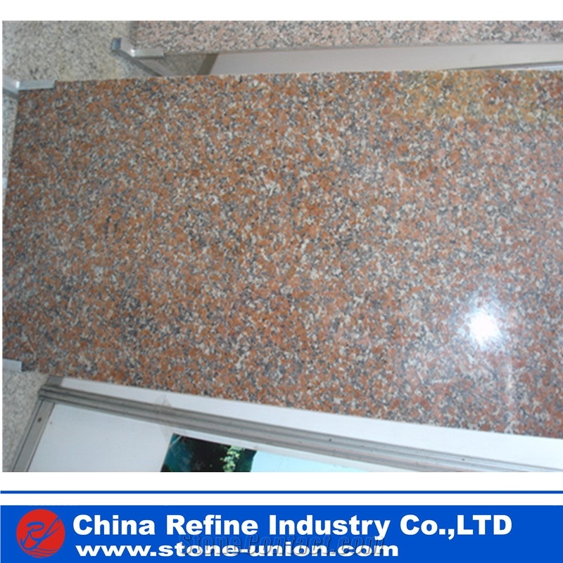 Cheapest G687 Polished Granite,Peach Red Polished Granite,China Pink Polished Granite Tiles & Slabs for Floor and Wall Covering,Cherry Brown Staircase