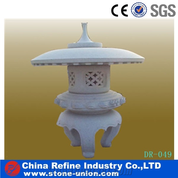 China Grey Granite Japanese Lanterns, G603 Grey Granite Japanese Lanterns,Sunset Rust Granite Garden Lantern Carving,G603 Grey Granite Garden Lanterns