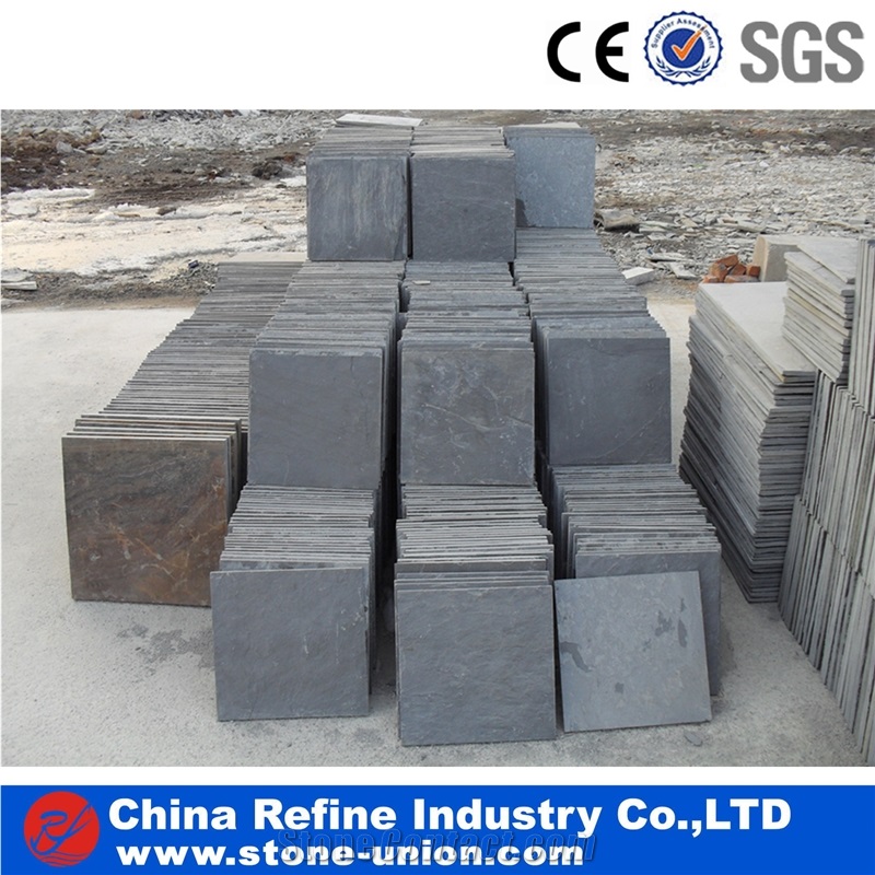 China Grey Slate Slabs & Tiles,Flooring Slate Tiles,Grey Slate Stone for Floor Covering&Wall Cladding,Exterior Decoration,Grey Slate Tile