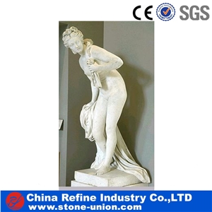 China White Marble Human Female Woman Statue, White Marble Statues,Art Design Custom Western Statues