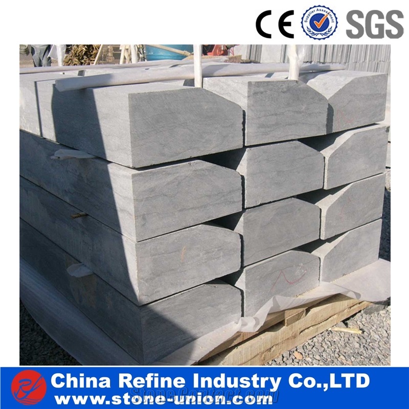 Chinese G341 Granite Kerb Stone, China Cheap Grey Granite Kerbstone,,Lowest Price Granite,Rough Picked,Flamed Paving Curbs, Road Stone for Building