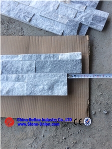 Cloud Grey Wall Quartzite Tile Staight Edges ,Culture Slate/Veneer Slate ,Grey Slate with White Quartzite Stone Cladding,White Stacked Stone Veneer